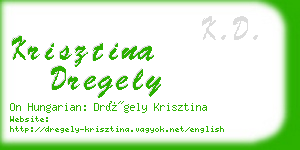 krisztina dregely business card